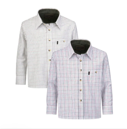 Mickleton Country Shirt - klassiskt rutad barnskjorta