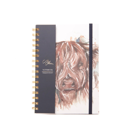 Meg Hawkins A5 Notebook - Highland Cow