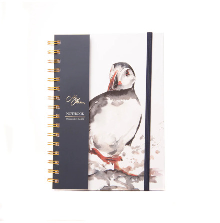 Meg Hawkins A5 Notebook - Puffin