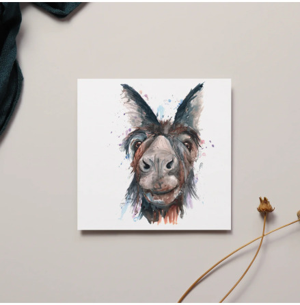 Donkey Greeting Card