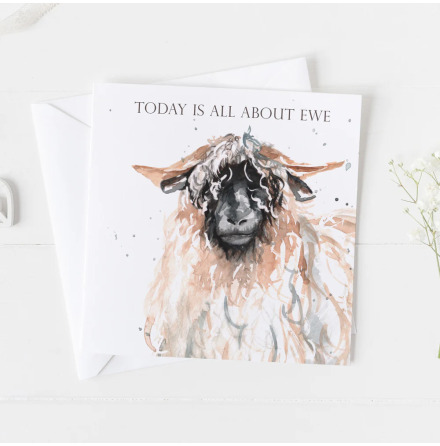 Today iI All About About Ewe Greeting Card