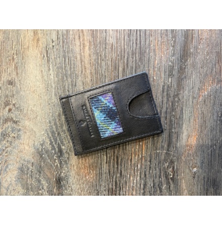 ChipSafe Korthllare - Svart Lder med Lomond Tweed
