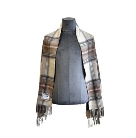 Autumn Check Tartan Woollen Stole