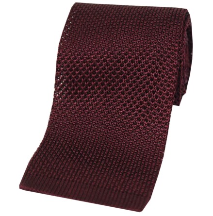 Stickad slips i silke - Wine Stickad slips i silke - Wine