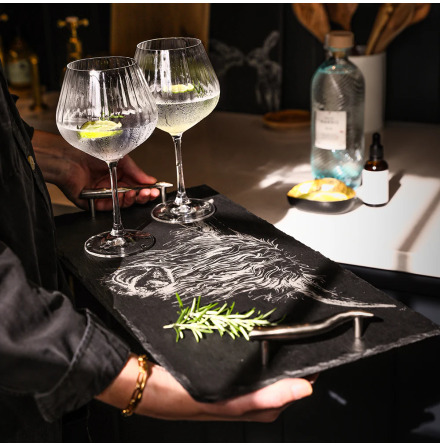 Highland Cow - Stor serveringsbricka