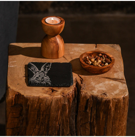 Hare Coaster - glasunderl�gg i skiffer