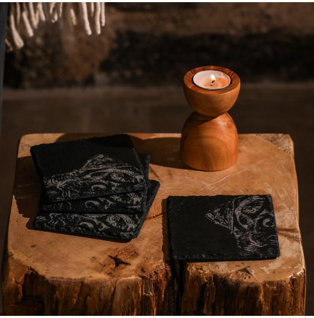 Labrador Coaster - glasunderl�gg i skiffer