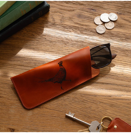 Glas�gonfodral i l�der - Pheasant