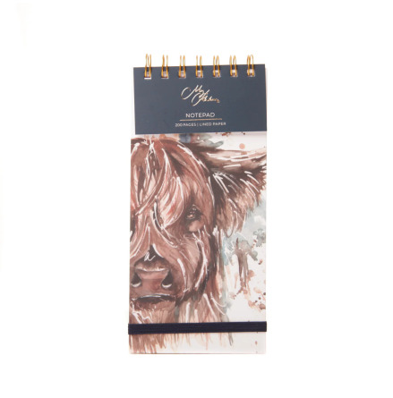 Meg Hawkins Notepad - Highland Cow