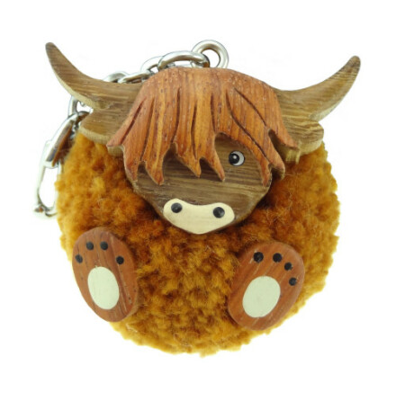 Nyckelring - Highland Cow