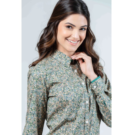 LAYLA - Lyxig skjorta i Bomullssatin