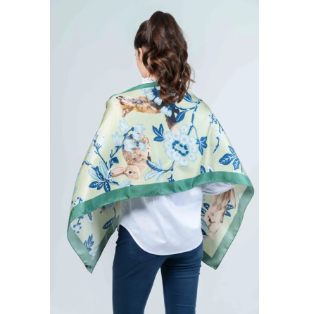 SABRINA Silk scarf - GREEN