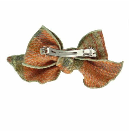 Harris Tweed Rosettkl�mma - Pale Orange Stewart Tartan