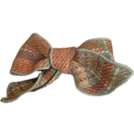 Harris Tweed Rosettkl�mma - Pale Orange Stewart Tartan