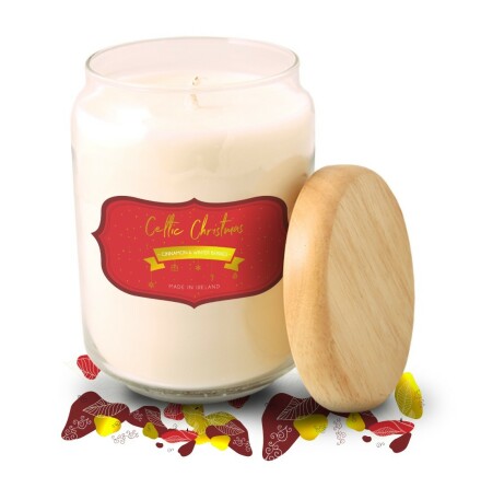 Celtic Candles Wood Top Pop - Cinnamon &amp; Winter Berries