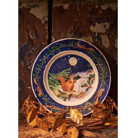 Emma Bridgewater tallrik - Midnight Squirrel 22 cm